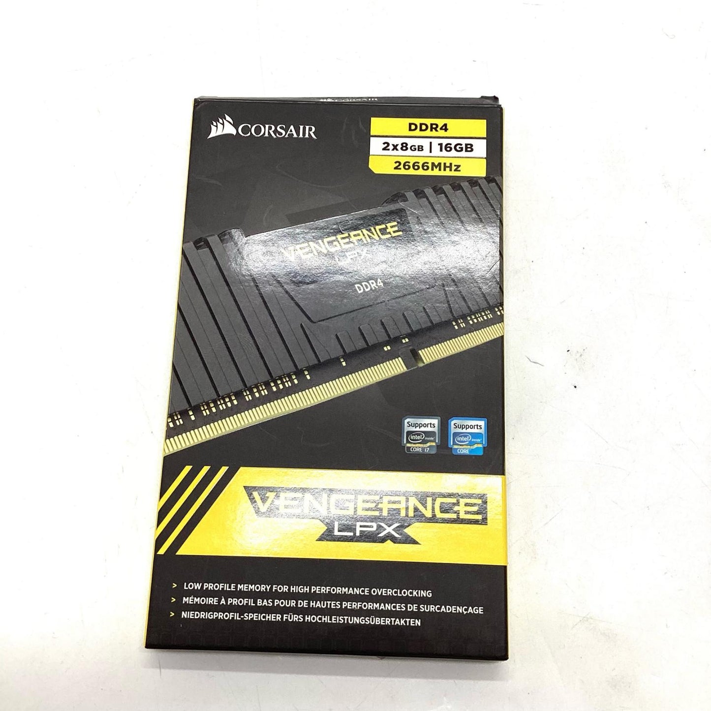 【全額返金保証】【最速発送】Corsair メモリ DDR4 8GB 2枚組 CMK16GX4M2A2666C16 美品 動作確認済