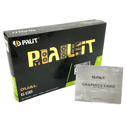 【全額返金保証】【最速発送】Palit Microsystems グラフィックボード GeForce RTX 2060 Dual 6GB NE62060018J9-1160A-1 超美品 動作確認済