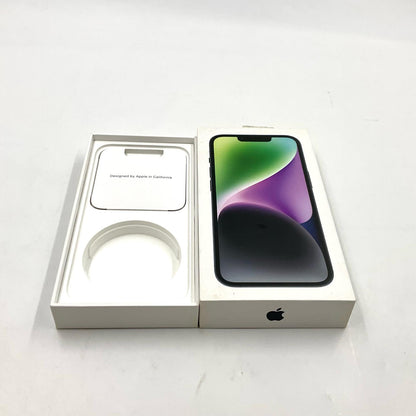 【最速発送】Apple iPhone iPhone 14 128GB ミッドナイト Softbank SIMフリー【難有】 86%