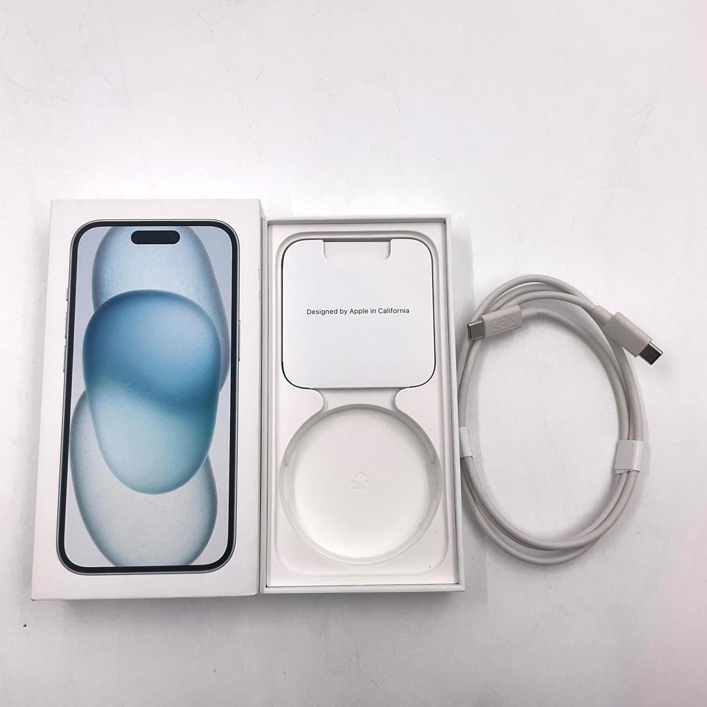 【全額返金保証】【最速発送】Apple iPhone iPhone 15 128GB ブルー SIMフリー 白ロム 動作確認済 82%