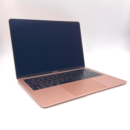 【全額返金保証】【最速発送】Apple MacBook Air 13.3インチ 2018 1.6Gz デュアルコア Intel Core i5 16GB 256GB ゴールド 美品 動作確認済