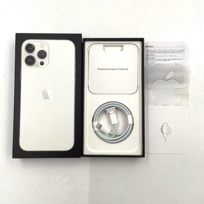 【全額返金保証】【最速発送】Apple iPhone iPhone 13 Pro Max 256GB シルバー au SIMフリー 白ロム 動作確認済 74%