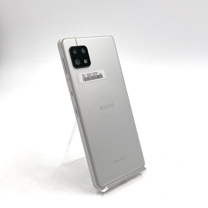 【全額返金保証】【最速発送】SHARP AQUOS sense6 64GB シルバー 楽天モバイル SIMフリー SH-RM19 白ロム 美品 動作確認済
