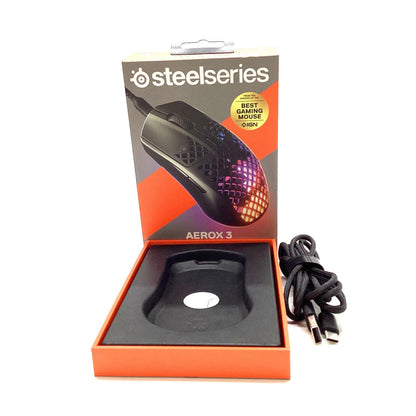 【全額返金保証】【最速発送】steelseries AEROX 3 美品 動作確認済