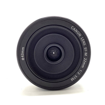 【全額返金保証】【最速発送】Canon EF-M22mm F2 STM 美品 動作確認済