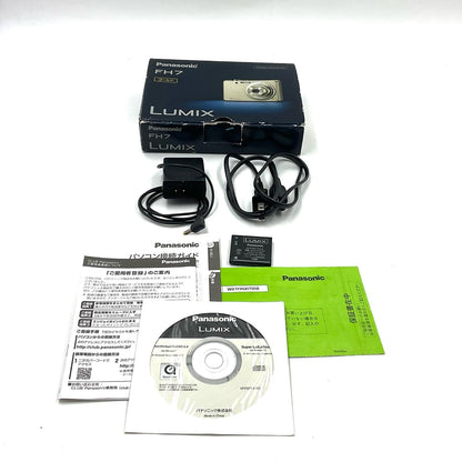 【最速発送】Panasonic コンパクトデジタルカメラ LUMIX DMC-FH7-N [シャインゴールド]【難有】