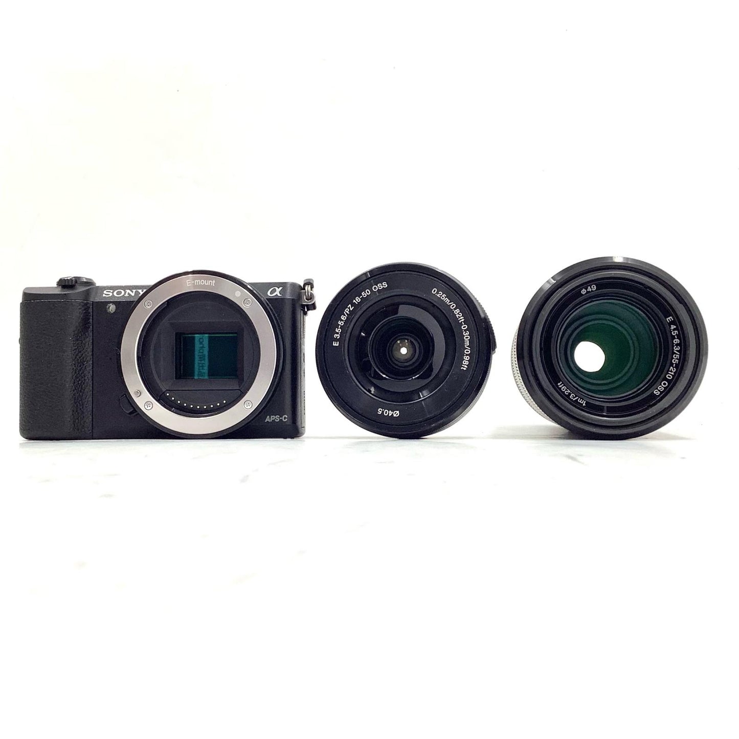 【全額返金保証】【最速発送】Sony デジタル一眼 α5100 ILCE-5100Y ダブルズームレンズキット ブラック 美品 動作確認済
