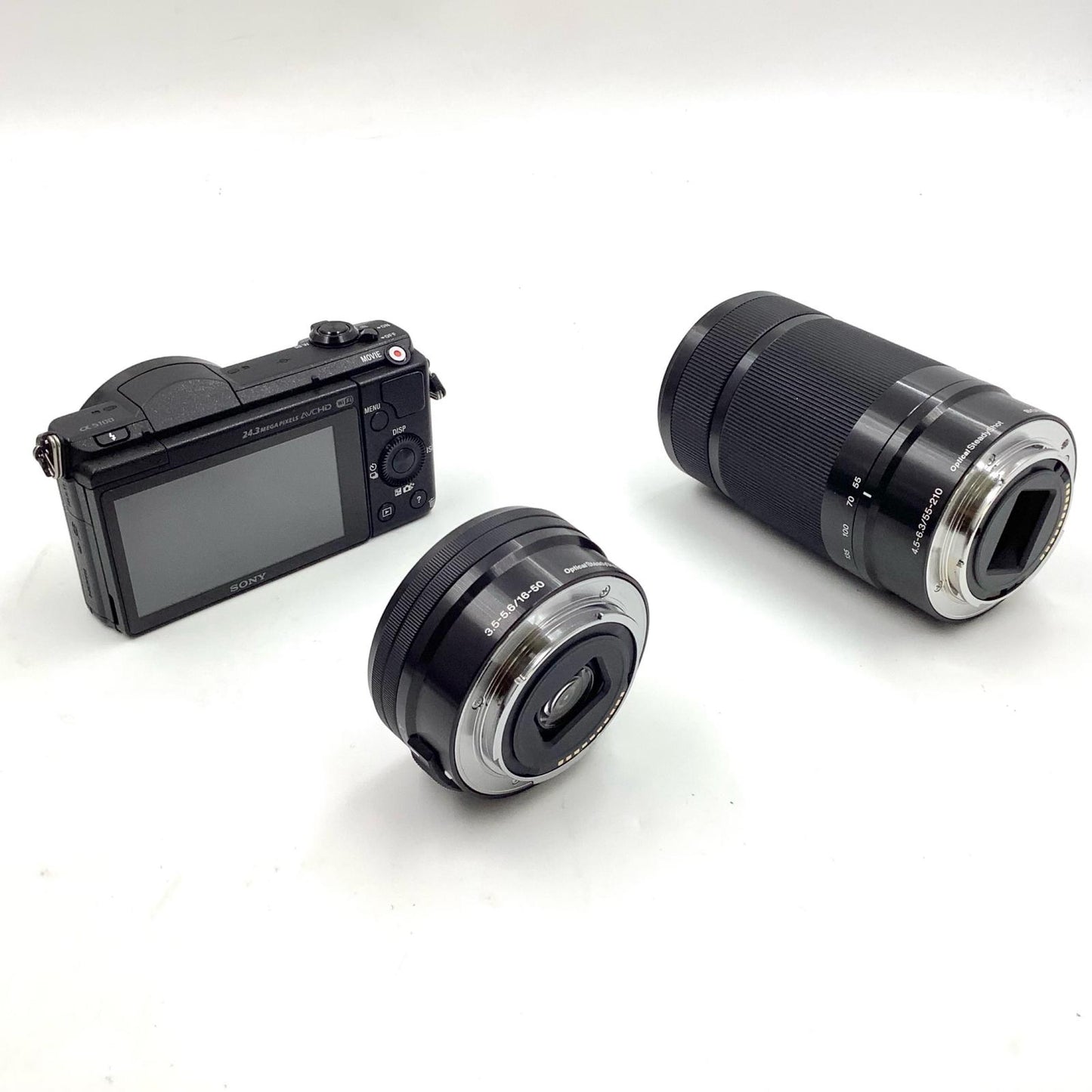 【全額返金保証】【最速発送】Sony デジタル一眼 α5100 ILCE-5100Y ダブルズームレンズキット ブラック 美品 動作確認済