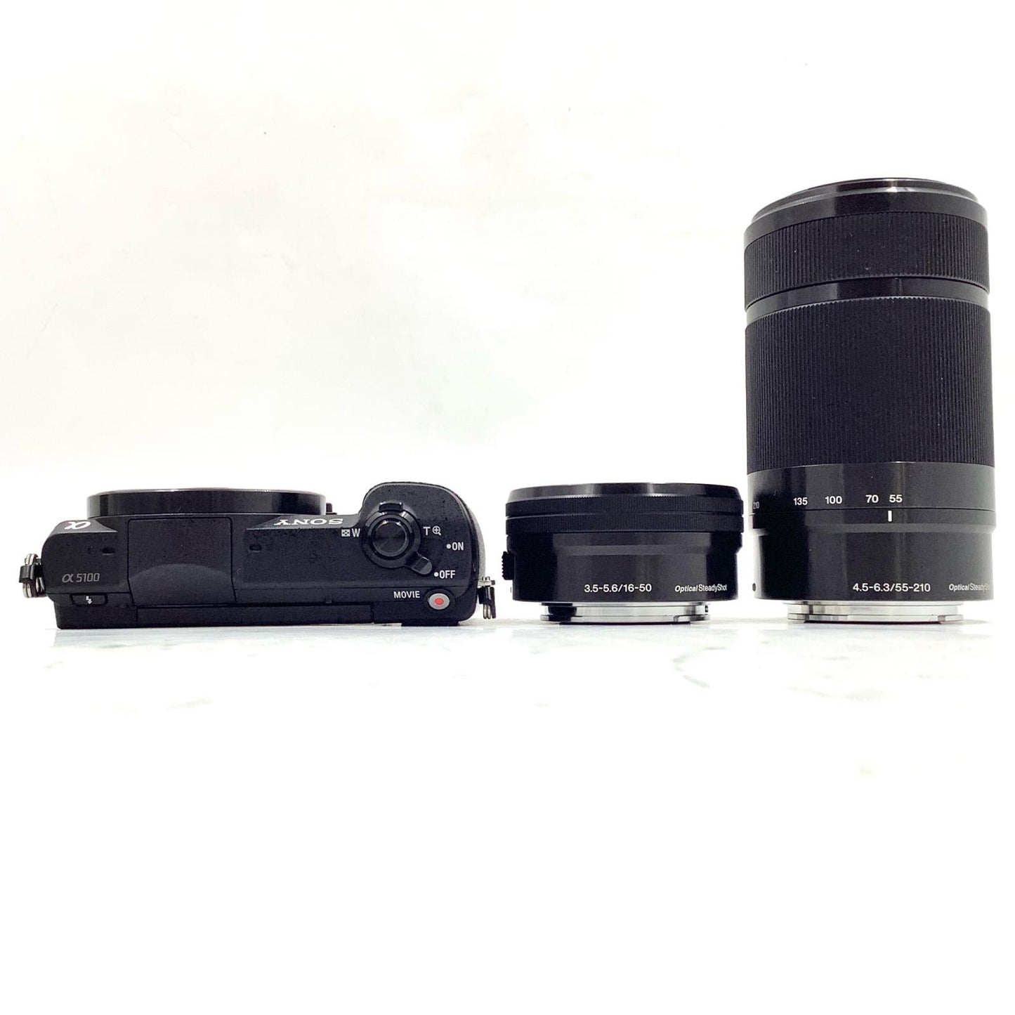 【全額返金保証】【最速発送】Sony デジタル一眼 α5100 ILCE-5100Y ダブルズームレンズキット ブラック 美品 動作確認済