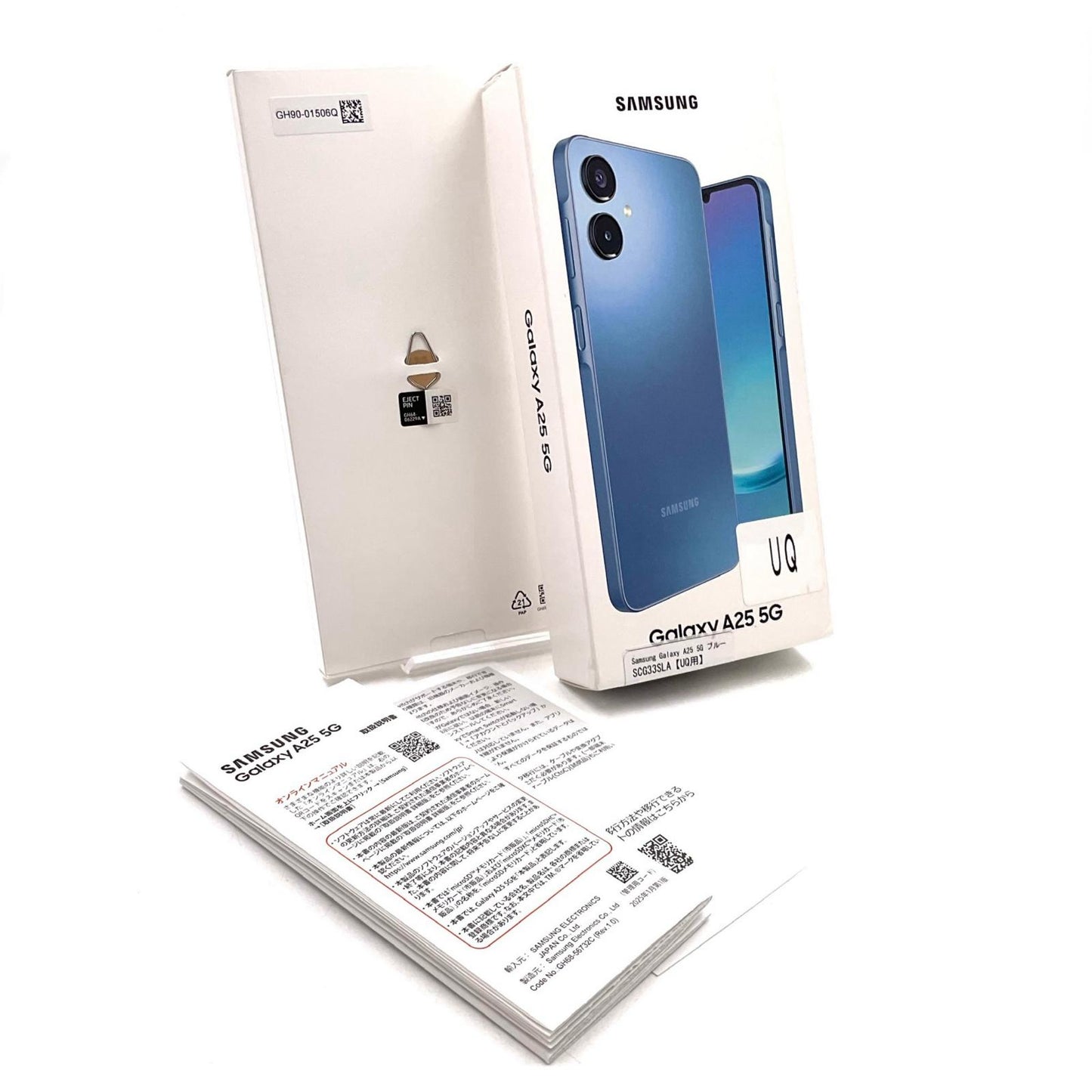 【全額返金保証】【最速発送】SAMSUNG Galaxy A25 5G 64GB ブルー UQmobile SCG33 白ロム 美品 動作確認済