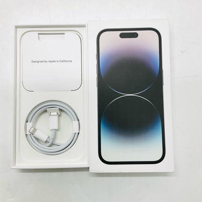 【全額返金保証】【最速発送】Apple iPhone iPhone 14 Pro 128GB スペースブラック docomo SIMフリー 白ロム 動作確認済 81%