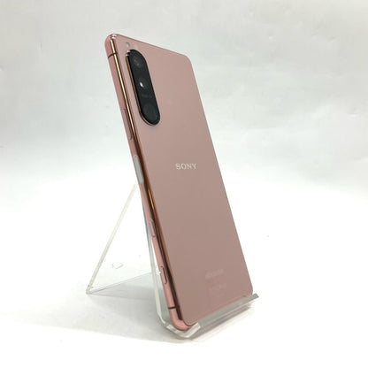 【全額返金保証】【最速発送】Sony Xperia 5 III 128GB ピンク docomo SO-53B 白ロム 美品 動作確認済