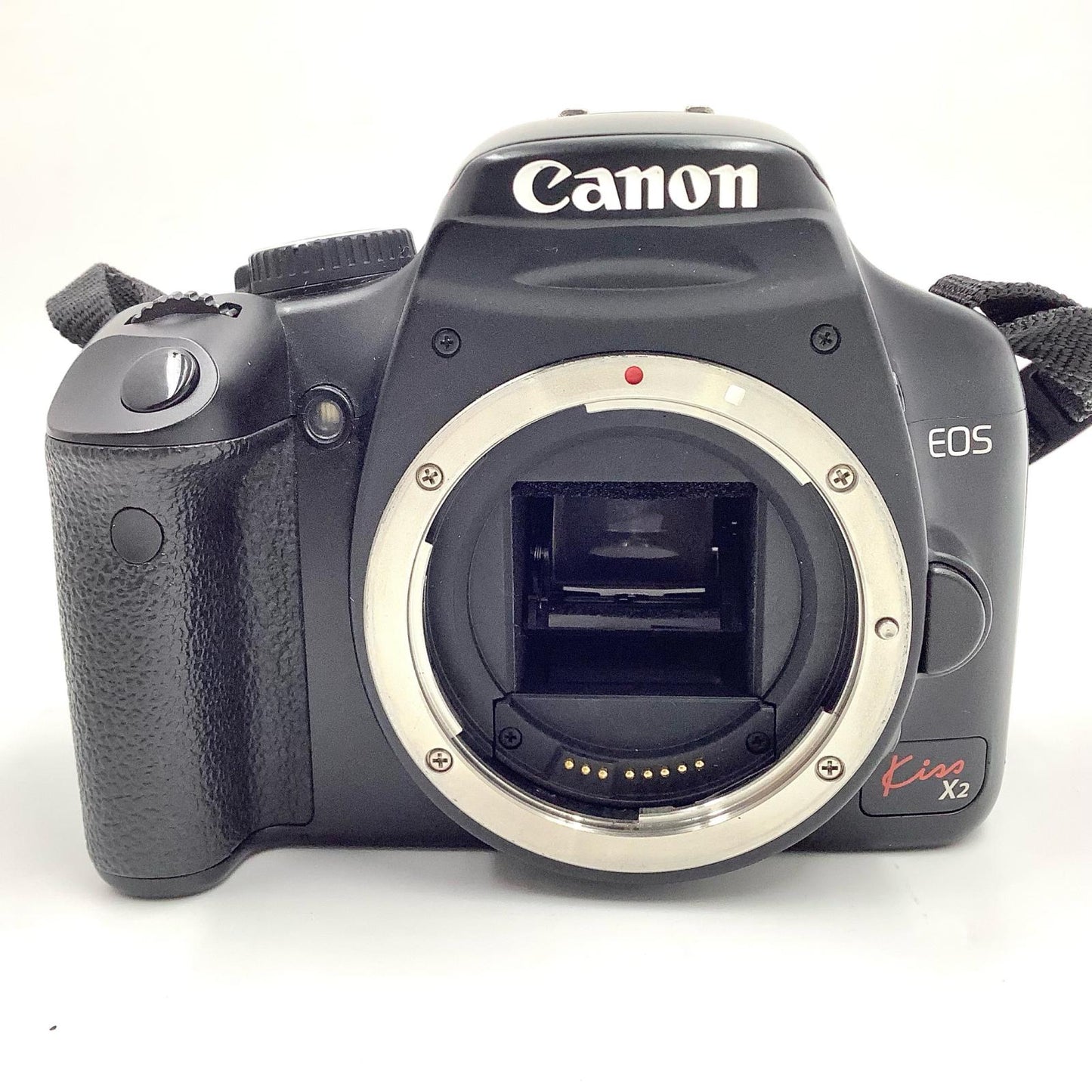 【全額返金保証】【最速発送】Canon デジタル一眼 EOS Kiss X2 ボディ ブラック 美品 動作確認済