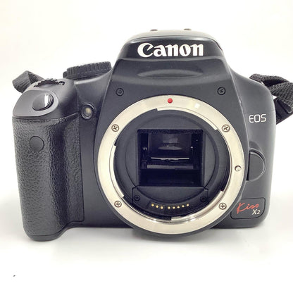 【全額返金保証】【最速発送】Canon デジタル一眼 EOS Kiss X2 ボディ ブラック 美品 動作確認済