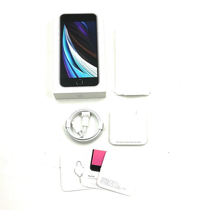 【全額返金保証】【最速発送】Apple iPhone iPhone SE（第2世代） 128GB ホワイト au SIMフリー 白ロム 美品 動作確認済 100%