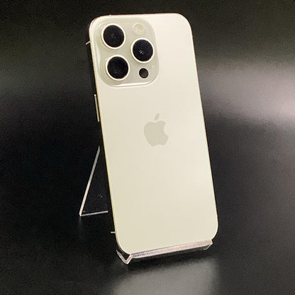 【全額返金保証】【最速発送】Apple iPhone iPhone 15 Pro 128GB ホワイト SIMフリー 白ロム 美品 動作確認済 88%