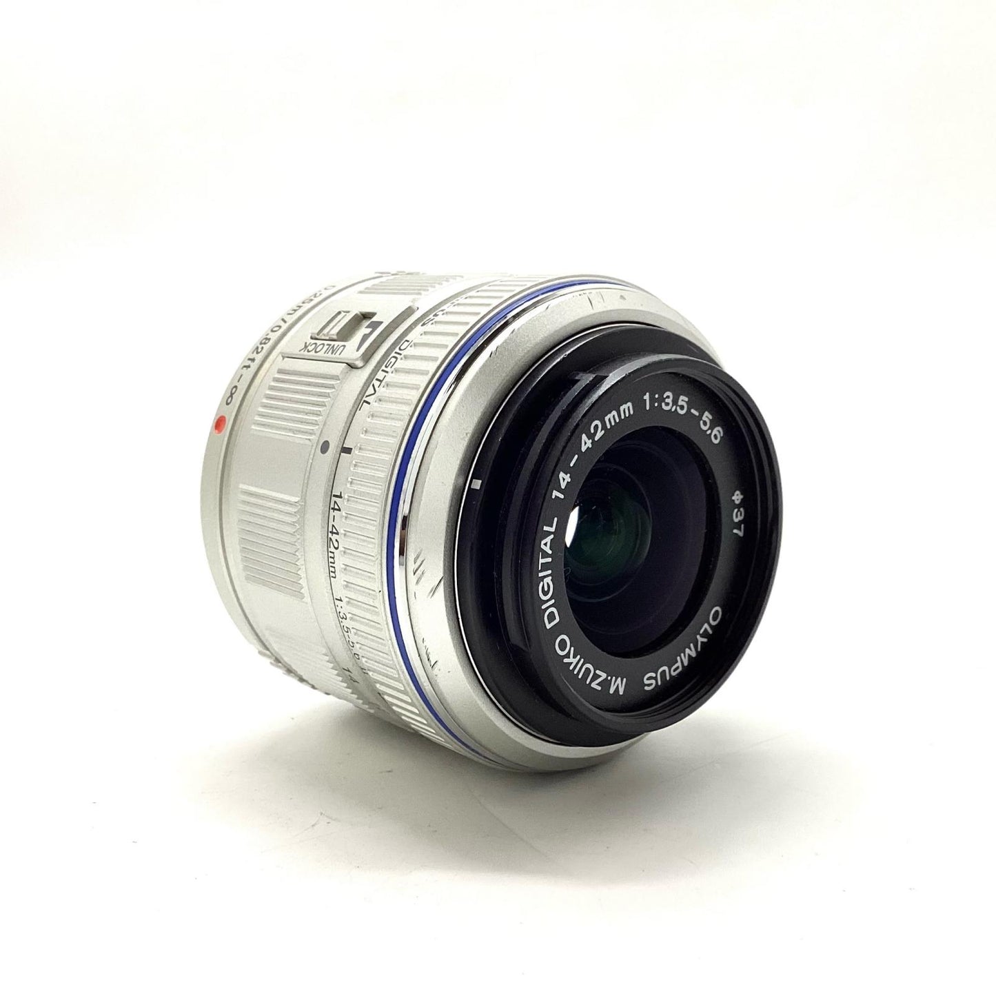 【全額返金保証】【最速発送】OLYMPUS M.ZUIKO DIGITAL 14-42mm F3.5-5.6 II [シルバー] 美品 動作確認済