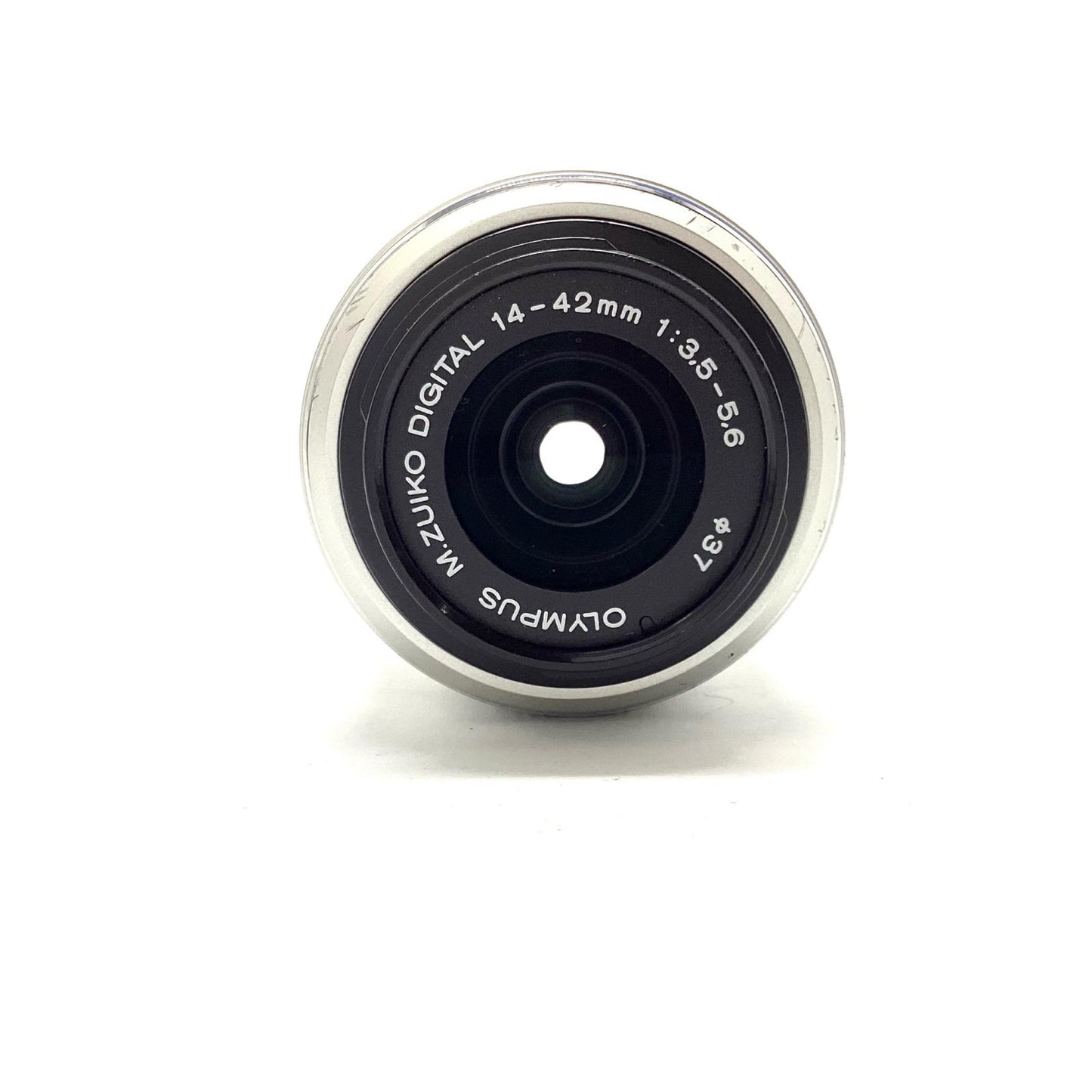 【全額返金保証】【最速発送】OLYMPUS M.ZUIKO DIGITAL 14-42mm F3.5-5.6 II [シルバー] 美品 動作確認済