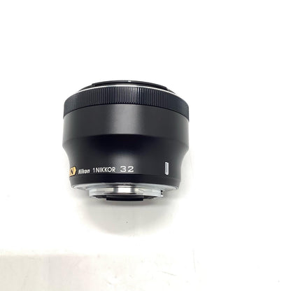 【全額返金保証】【最速発送】Nikon 1 NIKKOR 32mm f/1.2 [ブラック] 美品 動作確認済