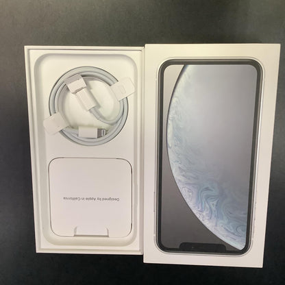 【全額返金保証】【最速発送】Apple iPhone iPhone XR 64GB ホワイト SIMフリー 白ロム 動作確認済 79%