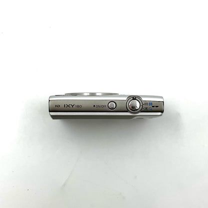 【全額返金保証】【最速発送】Canon コンパクトデジタルカメラ IXY180 シルバー 動作確認済