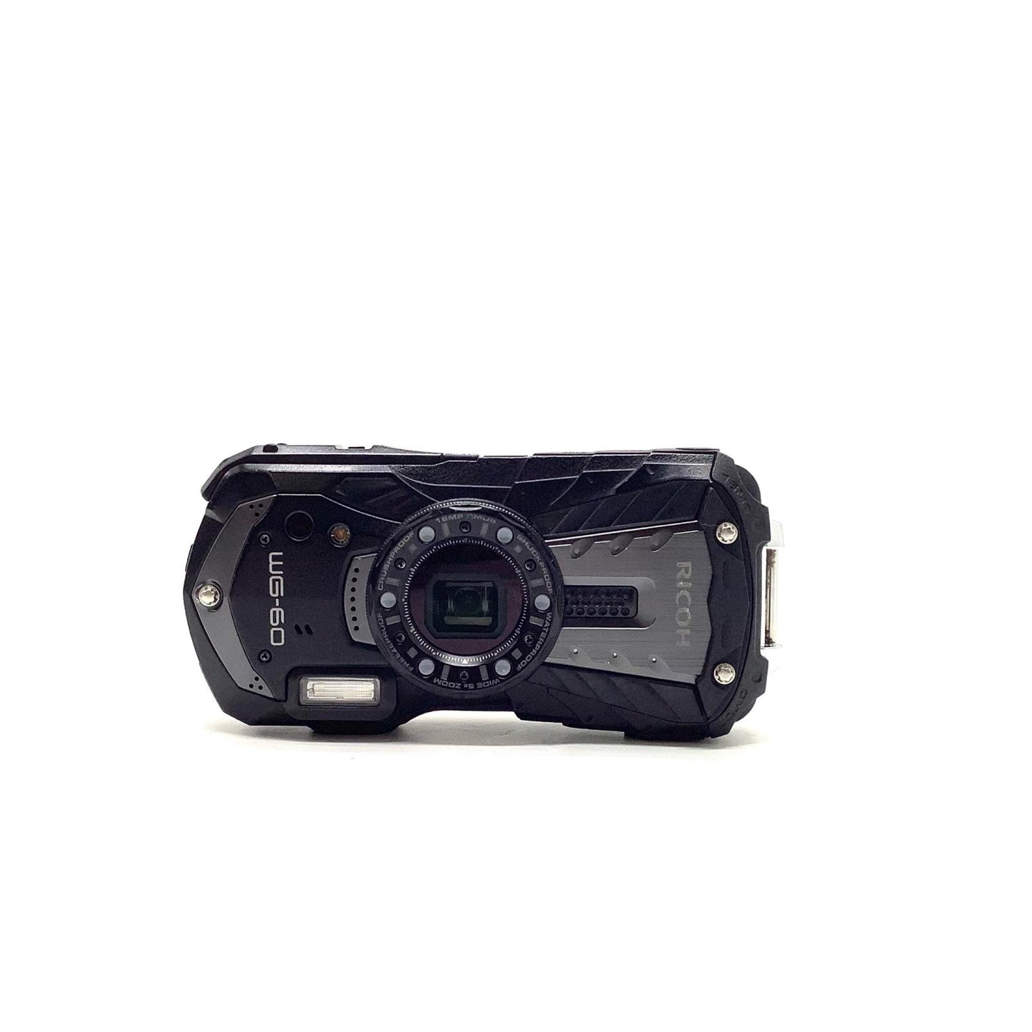 【全額返金保証】【最速発送】RICOH コンパクトデジタルカメラ WG‐60 ブラック 動作確認済