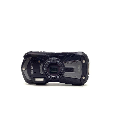 【全額返金保証】【最速発送】RICOH コンパクトデジタルカメラ WG‐60 ブラック 動作確認済