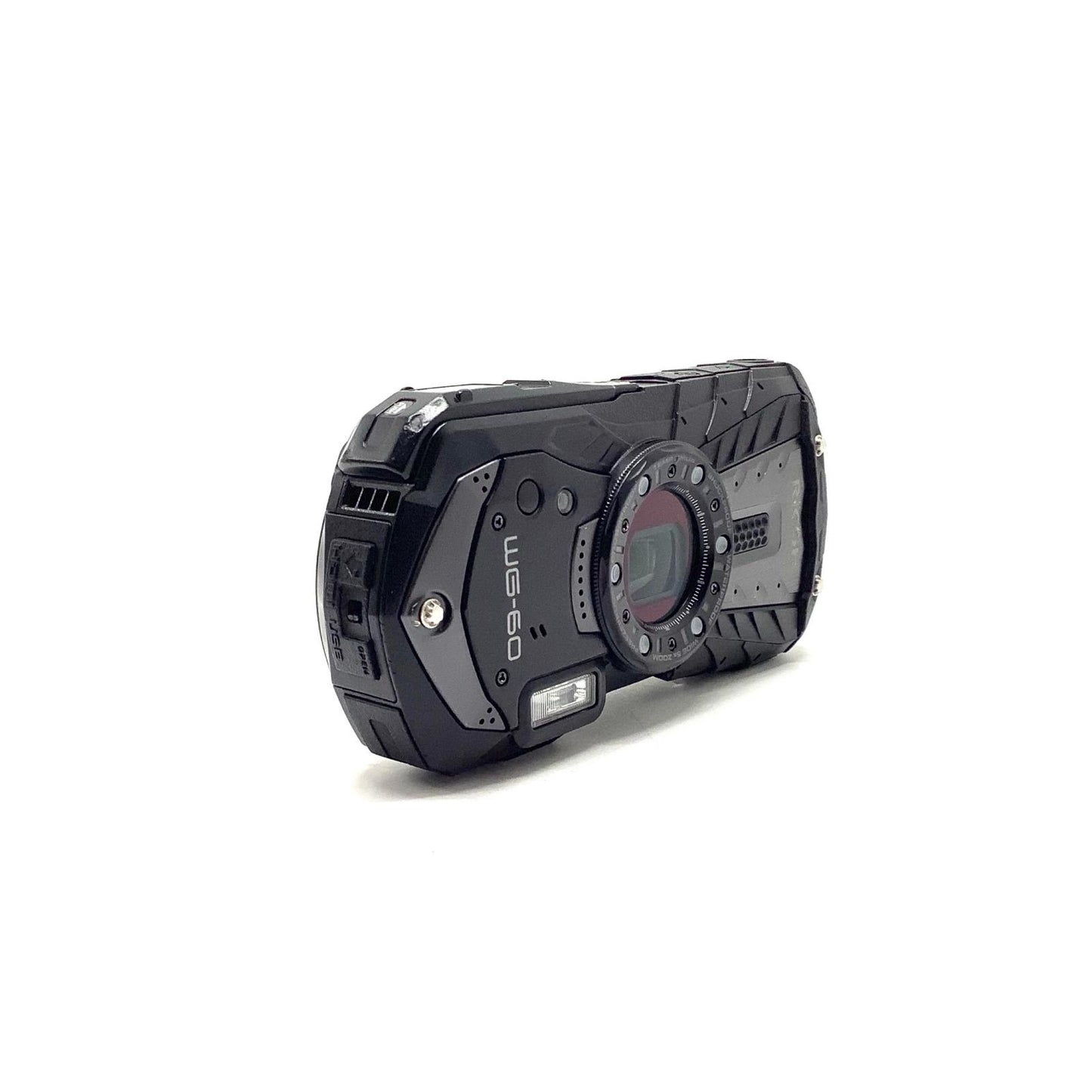 【全額返金保証】【最速発送】RICOH コンパクトデジタルカメラ WG‐60 ブラック 動作確認済