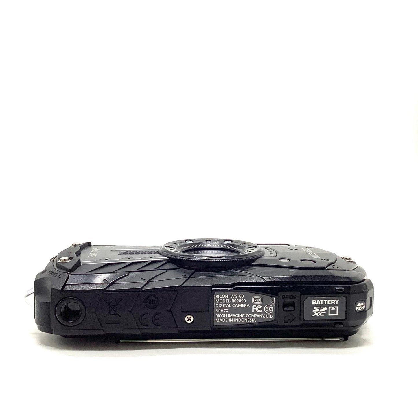 【全額返金保証】【最速発送】RICOH コンパクトデジタルカメラ WG‐60 ブラック 動作確認済