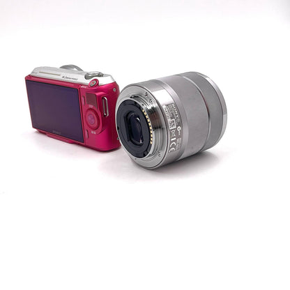 【最速発送】Sony デジタル一眼 α NEX-C3K ズームレンズキット ピンク【難有】