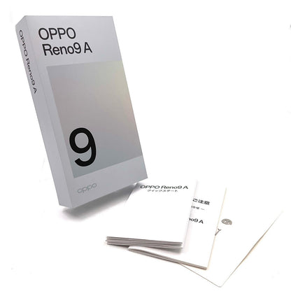 【全額返金保証】【最速発送】OPPO Reno 9A 128GB ナイトブラック Softbank A3010P 白ロム 美品 動作確認済