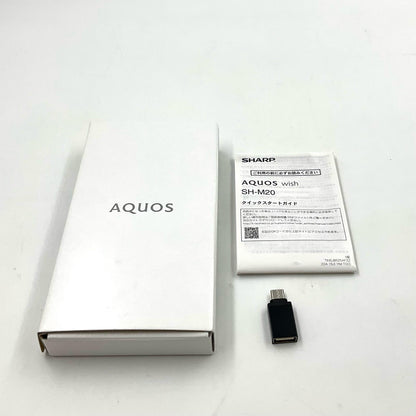 【全額返金保証】【最速発送】SHARP AQUOS wish 64GB オリーブグリーン SIMフリー SH-M20 白ロム 動作確認済