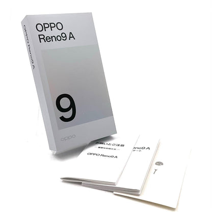 【全額返金保証】【最速発送】OPPO Reno 9A 128GB ナイトブラック Softbank 白ロム 美品 動作確認済