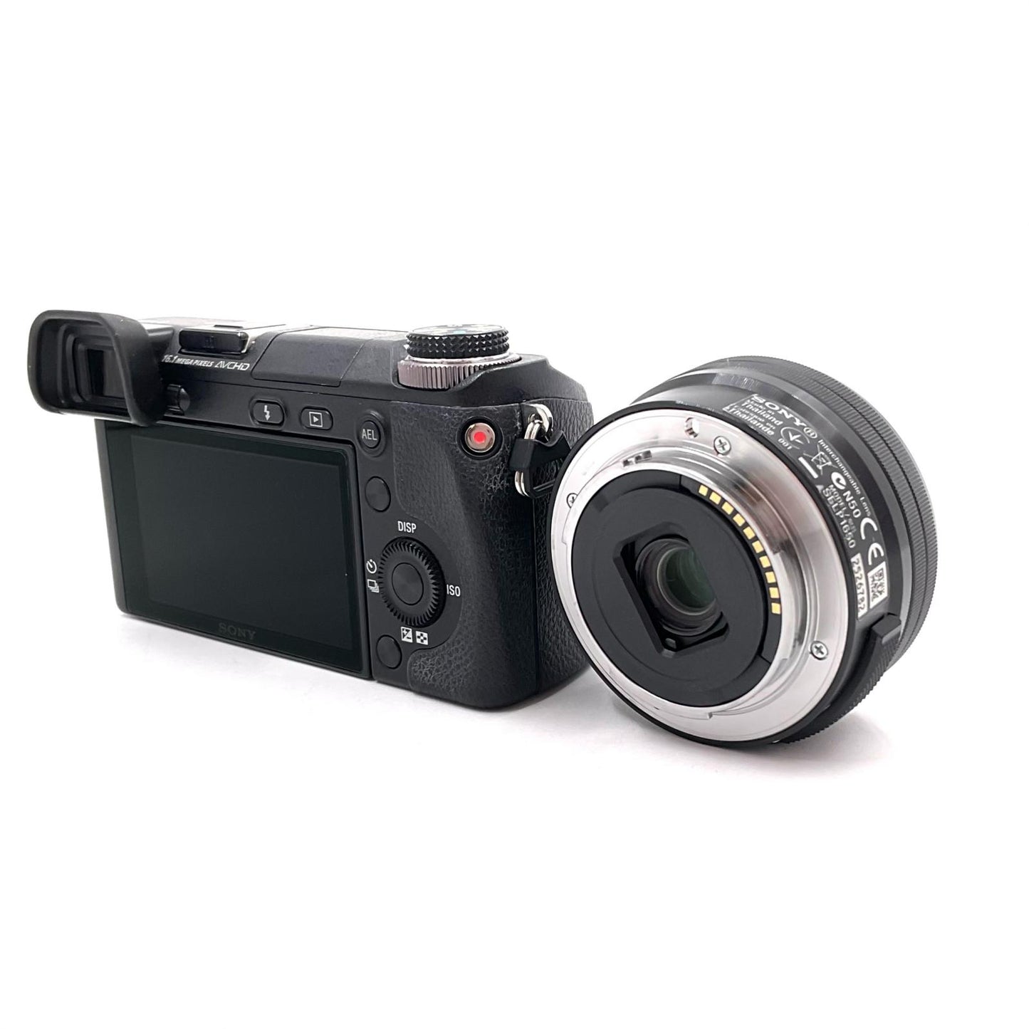 【全額返金保証】【最速発送】Sony デジタル一眼 α NEX-6L パワーズームレンズキット ブラック 美品 動作確認済