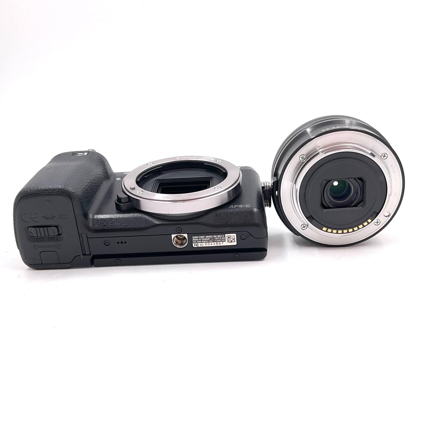 【全額返金保証】【最速発送】Sony デジタル一眼 α NEX-6L パワーズームレンズキット ブラック 美品 動作確認済