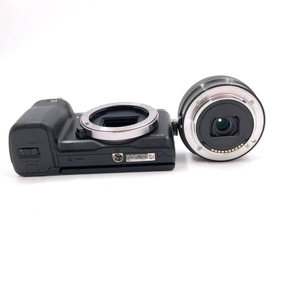 【全額返金保証】【最速発送】Sony デジタル一眼 α NEX-6L パワーズームレンズキット ブラック 美品 動作確認済