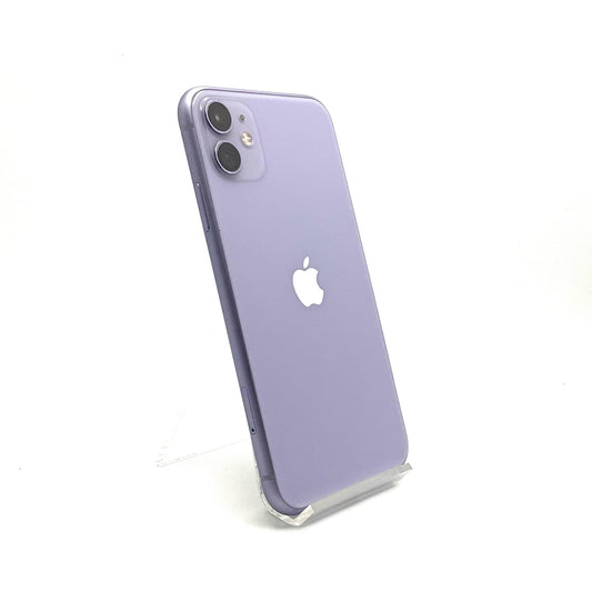【全額返金保証】【最速発送】Apple iPhone iPhone 11 128GB パープル Softbank 白ロム 動作確認済 90%