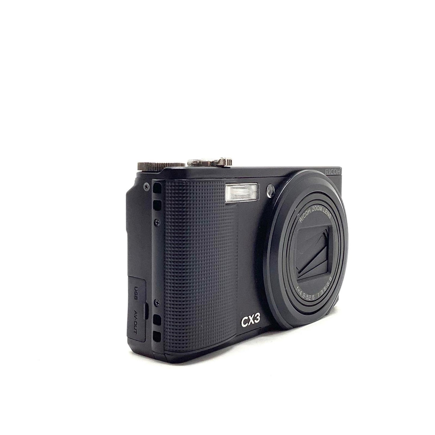 【全額返金保証】【最速発送】RICOH コンパクトデジタルカメラ CX3 ブラック 美品 動作確認済
