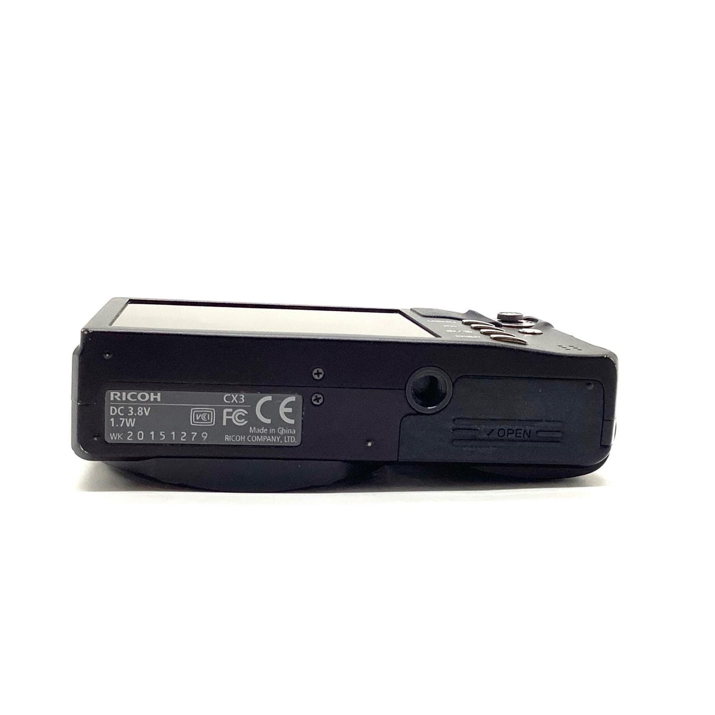 【全額返金保証】【最速発送】RICOH コンパクトデジタルカメラ CX3 ブラック 美品 動作確認済