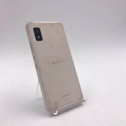 【最速発送】 AQUOS wish2 64GB ホワイト系 docomo SIMフリー SH-51C 白ロム【難有】
