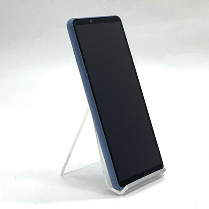 【最速発送】 Xperia 10 III 128GB ブルー系 au SOG04 白ロム【難有】