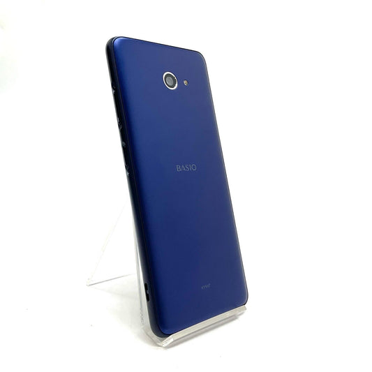 【全額返金保証】【最速発送】 BASIO4 32GB ブルー系 au KYV47 白ロム 動作確認済