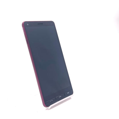 【全額返金保証】【最速発送】 BASIO4 32GB パープル系 au KYV47 白ロム 動作確認済