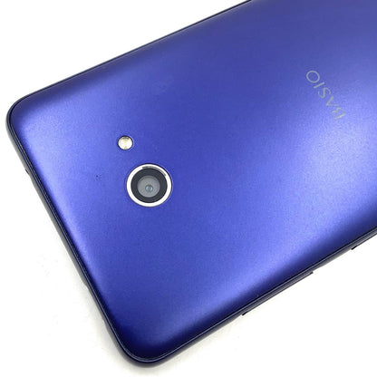 【全額返金保証】【最速発送】 BASIO4 32GB ブルー系 au KYV47 白ロム 動作確認済