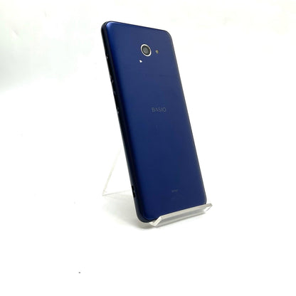 【全額返金保証】【最速発送】 BASIO4 32GB ブルー系 au KYV47 白ロム 動作確認済