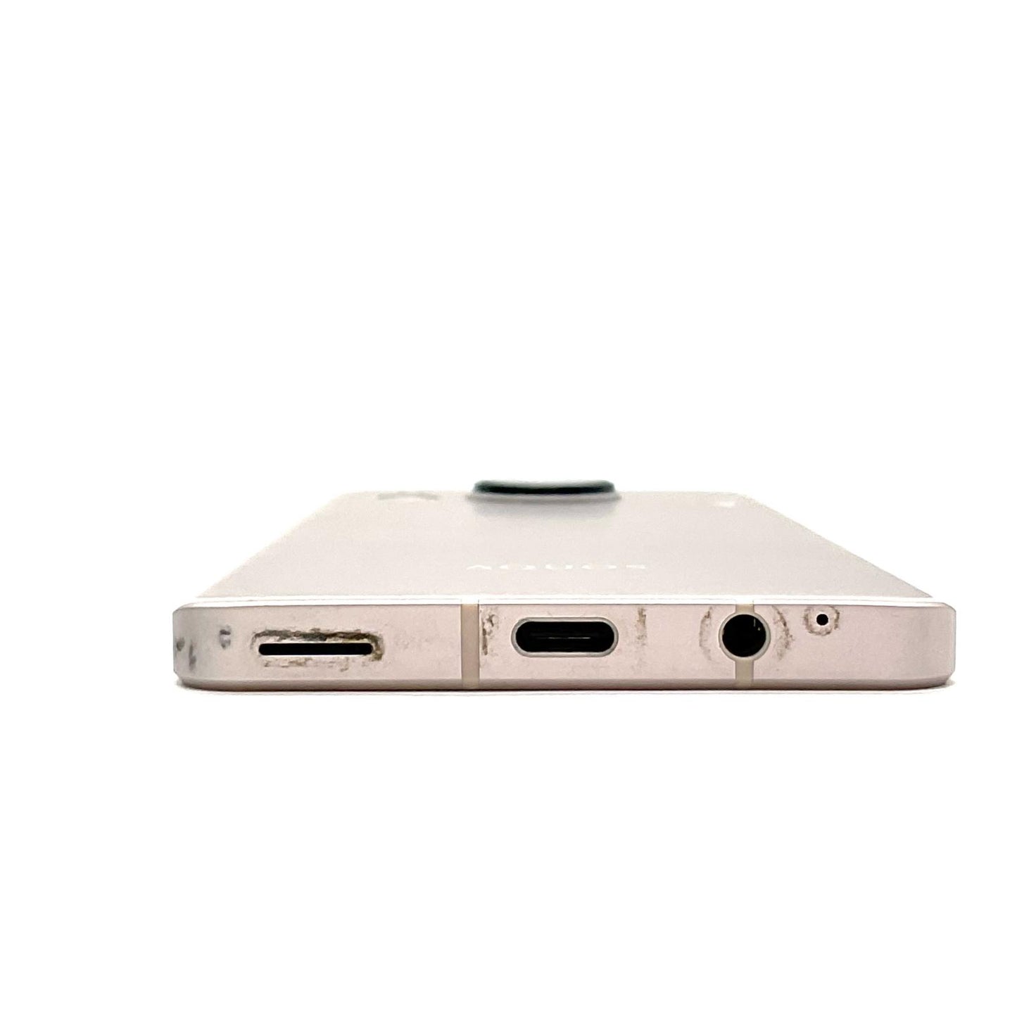 【最速発送】 AQUOS sense7 128GB シルバー系 au SIMフリー SHG10 白ロム【難有】