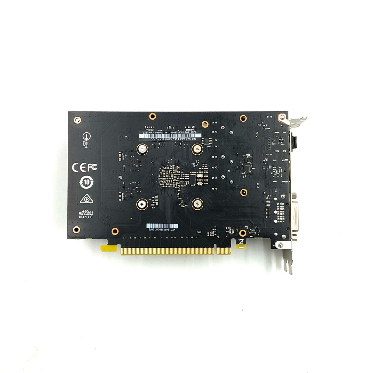 【全額返金保証】【最速発送】MSI グラフィックボード GeForce GTX 1650 AERO ITX 4G OC 美品 動作確認済