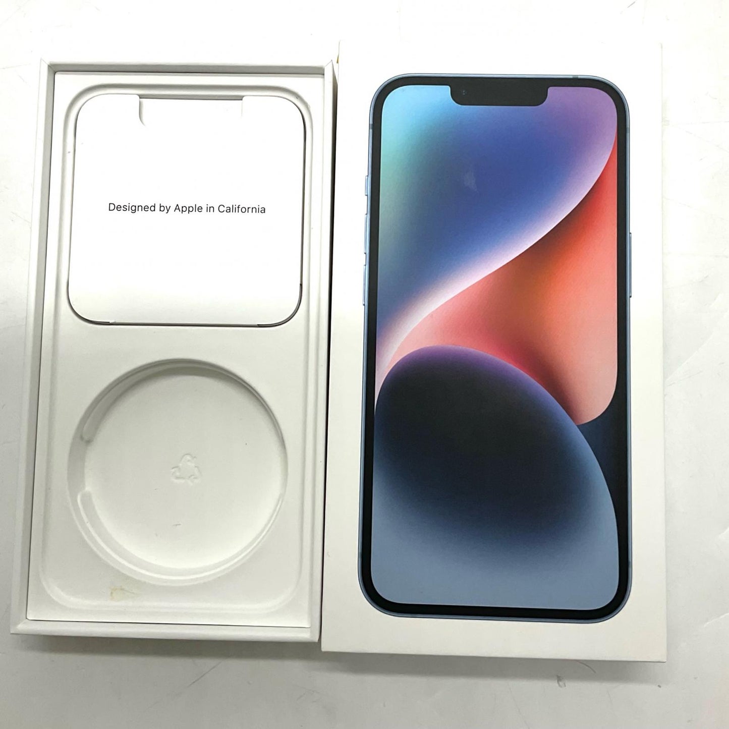 【全額返金保証】【最速発送】Apple iPhone iPhone 14 128GB ブルー SIMフリー 白ロム 美品 動作確認済 89%