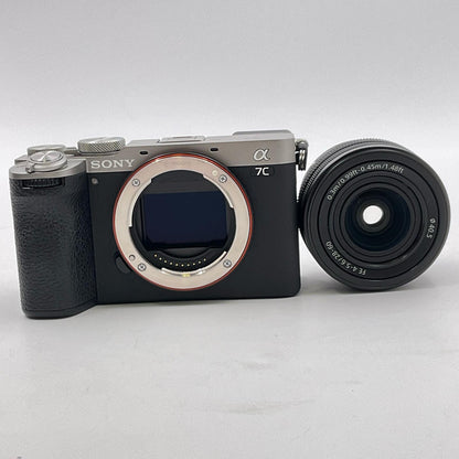 【全額返金保証】【最速発送】Sony デジタル一眼 α7C II ILCE-7CM2L ズームレンズキット シルバー 美品 動作確認済