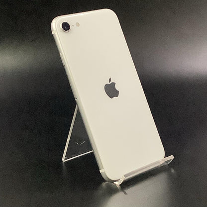【全額返金保証】【最速発送】Apple iPhone iPhone SE（第2世代） 128GB ホワイト Softbank SIMフリー 白ロム 動作確認済 73%